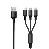 2GO 3 in 1 USB Ladekabel - schwarz - 300cm