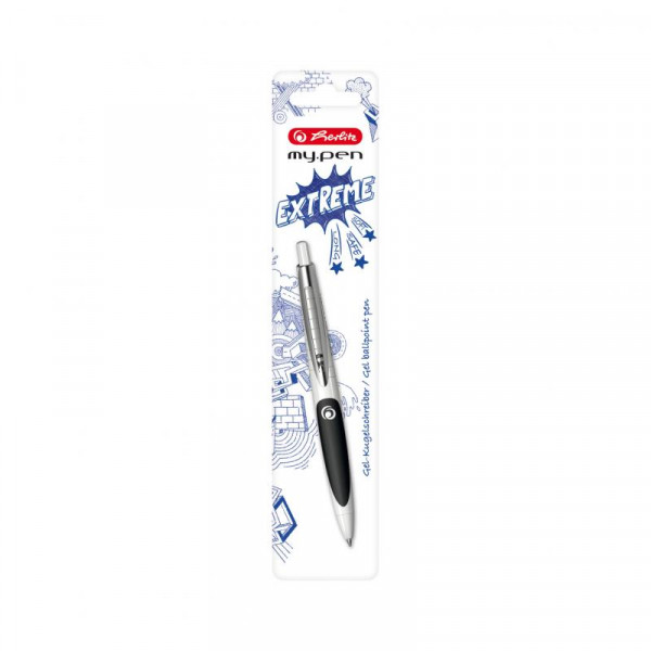 herlitz Kugelschreiber my.pen weiß/schwarz