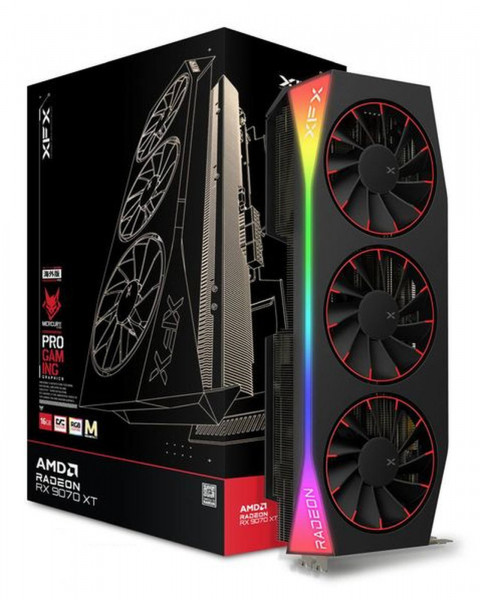 XFX RX 9070XT Mercury Magnetic Air black 16GB GDDR6 HDM