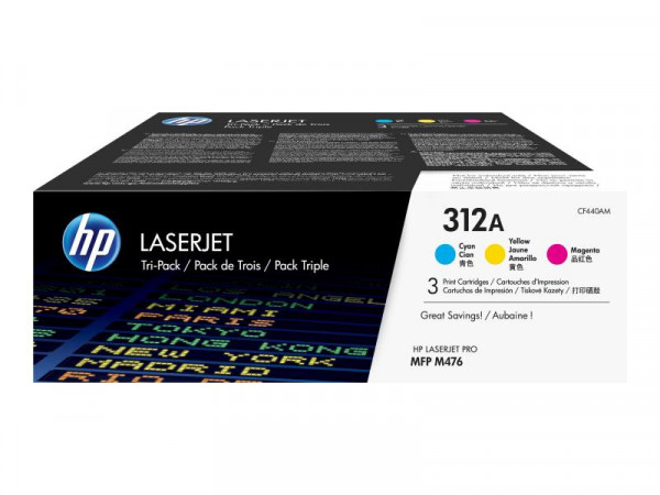 Toner HP 312A Tri-Pack yellow-cyan-Magenta 2700 Seiten