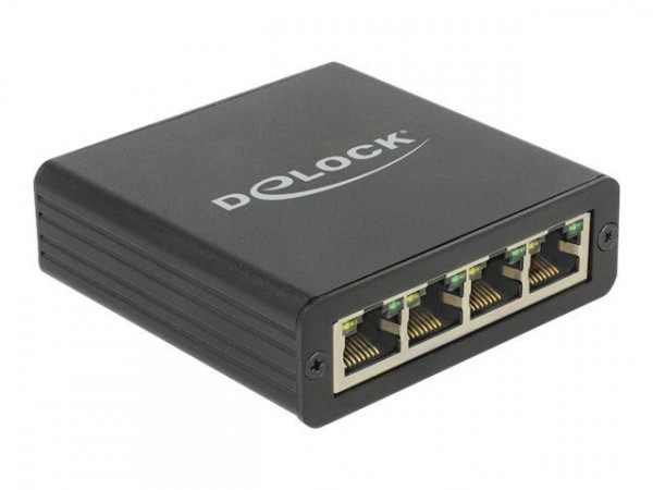 DELOCK Adapter USB3.0 Typ B -> 4x Gigabit LAN RJ45 Bu/Bu