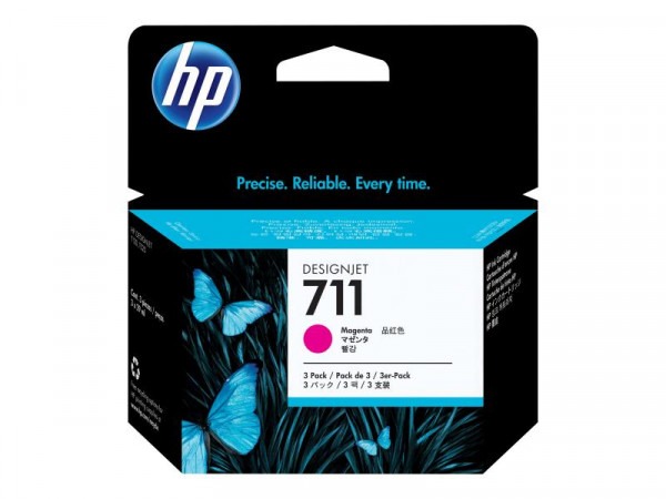 Patrone HP Nr.711 magenta 3-Pack