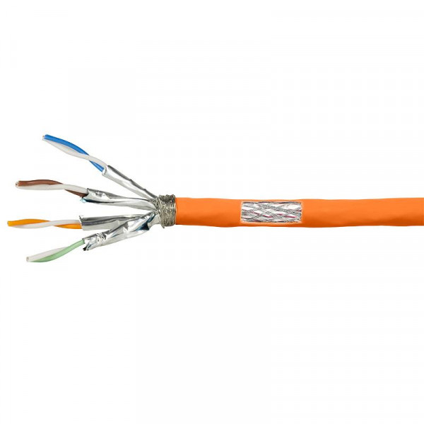 Logilink Verlegekabel S/FTP Cat7 AWG23 1000MHz orange 200,0m