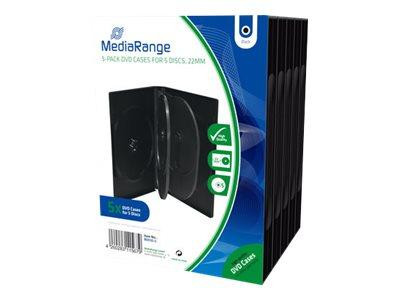 MediaRange DVD Leerbox 5er DVD Box 5 Stück