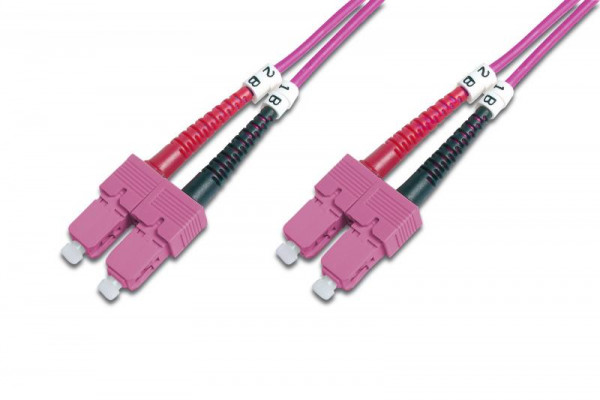 DIGITUS LWL Patchkabel SC -> SC 3.00m Multimode Duplex OM