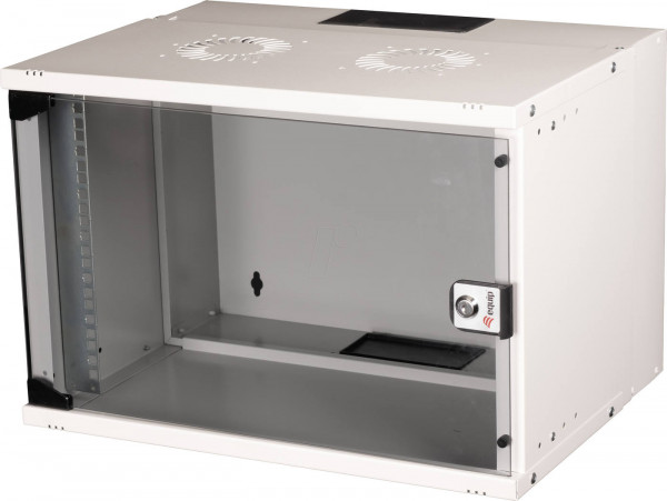 Equip Wandgehäuse 19" 07U 540x400mm Glastür grau