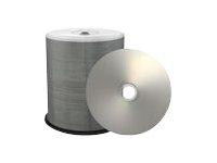 MediaRange CD-R 700MB 100pcs vollflächig bedruckbar silber