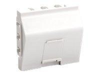 Equip Frontplatte French Modular Insert abgewink. 22,5x45mm