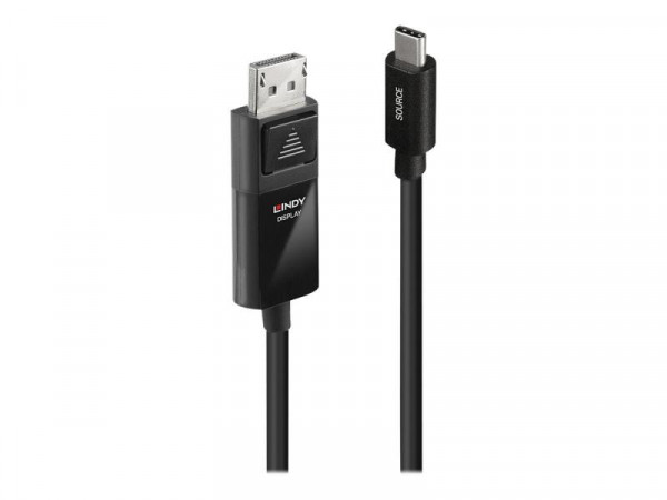 Lindy 2m USB Typ C an DP 4K60 Adapterkabel mit HDR