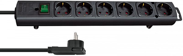 Steckdosenleiste 6x Brennenstuhl black 2m