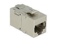 DELOCK Keystone Modul RJ45 -> RJ45 Cat6A Metall Bu/Bu