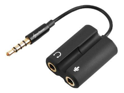 Sharkoon Headset Adapter 3,5-> Headset/Mic 12cm PMP35 TRRS