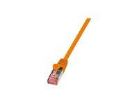 LogiLink CAT6 S/FTP Patchkabel AWG27 PIMF orange 1,00m