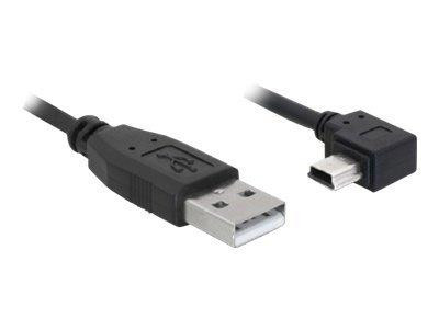 USB Kabel Delock A -> Mini-B St/St 0.50m 90°