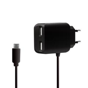 LogiLink USB Steckdosenadapter+Micro-USB-Kabel 2 x USB Port