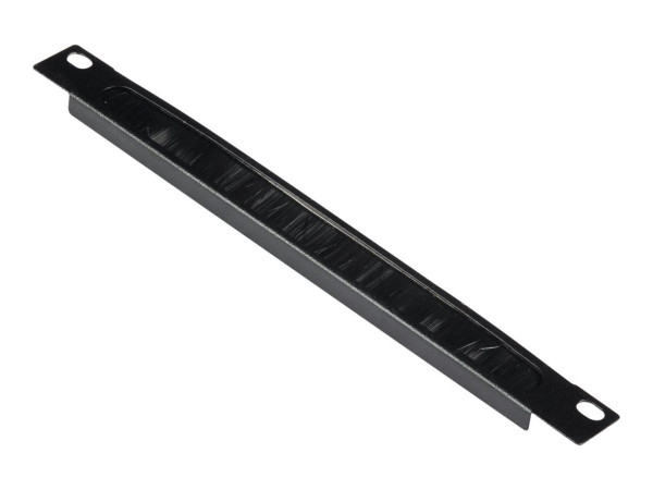 Equip 10" Kabeldurchführung mit Bürsteneinsatz, 1U schwarz
