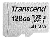 SD microSD Card 128GB Transcend SDHC USD300S-A w/Adapter
