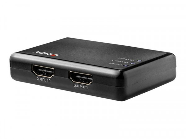 Lindy Splitter HDMI 2 Port HDMI 10.2G, kompakt