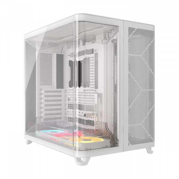 CORSAIR Geh Midi AIR 5400 LX-R LINK Tempered Glass White