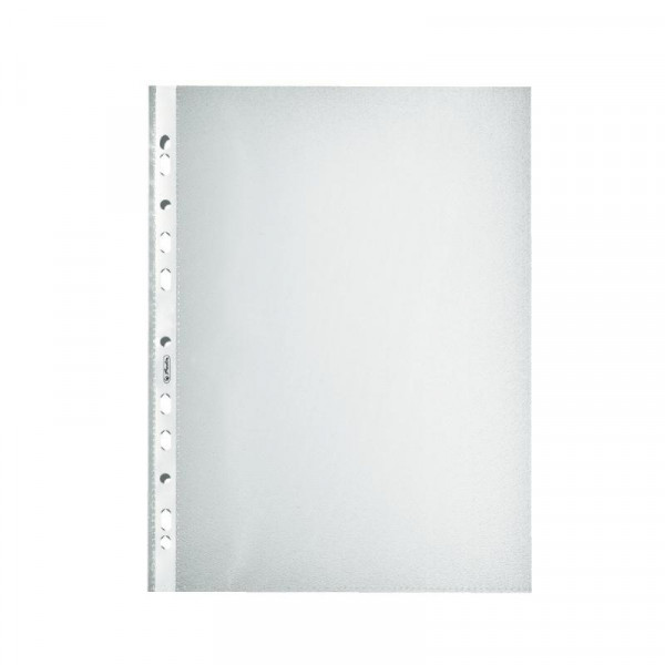 Herlitz Prospekthülle A4 genarbt Premium 100er Packung