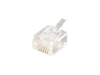 Equip Modularstecker Western 6P6C RJ12 100 Stück
