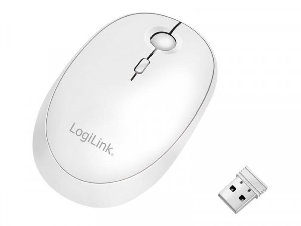 LogiLink Maus Funk & Bluetooth,2.4GHz,800/1200/1600dpi,weiß