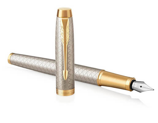 PARKER Füller IM Premium Warm Silver F