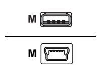 Sharkoon Kabel USB 2.0 A-B Mini 2,0m schwarz