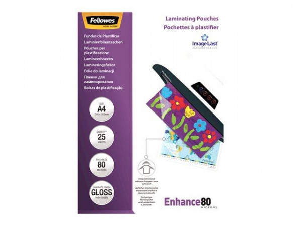 Fellowes Laminierfolie ImageLast A4 80 Mikron - 25er Pack