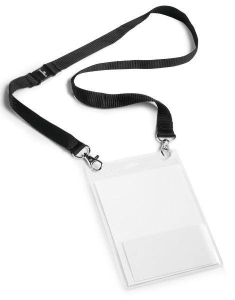 DURABLE Event-Namensschild A6 mit Textilband Duo 10 St schw