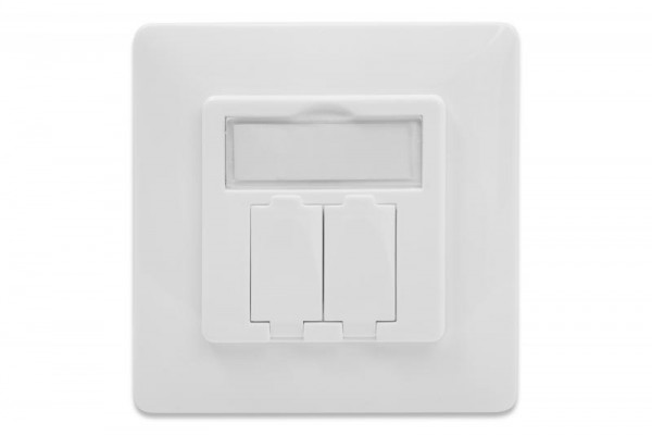 DIGITUS Keystone Frontplatte für Keystone Module 80x80 Rahme