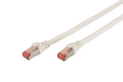 DIGITUS Patchkabel Cat6 S/FTP 2xRJ45 2,0m weiß Hebelschu