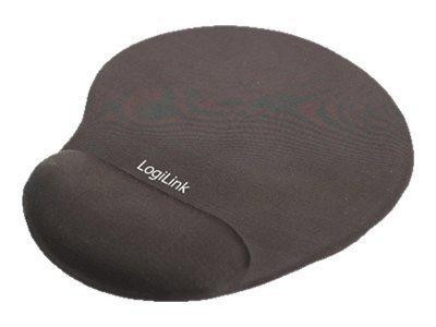 LogiLink Mauspad mit Gel-Handballenauflage Silikon schwarz
