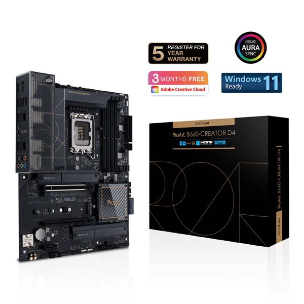 Mainboard ASUS PROART B660-CREATOR D4 (Intel,1700,DDR4,ATX)