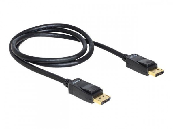 Displayport Kabel Delock DP -> DP St/St 1.00m schwarz 4K