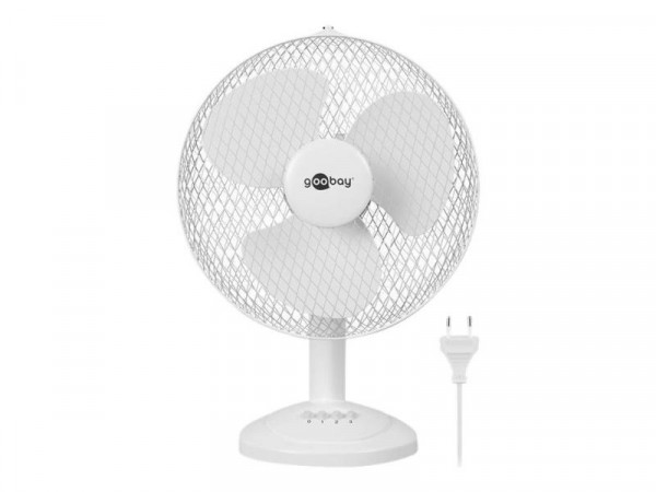 Goobay 12" Tischventilator, weiß 