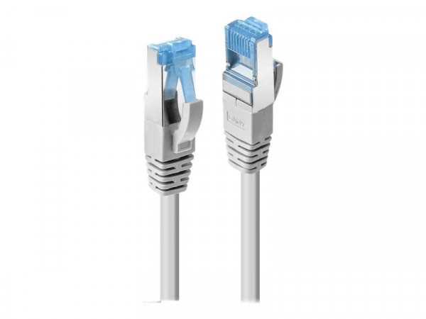 LINDY Patchkabel Cat.6A S/FTP TPE, grau 1m
