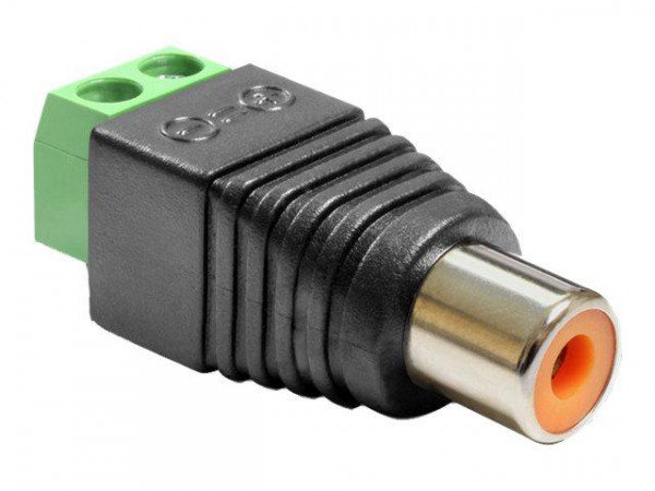 Adapter Delock Terminalblock 2Pin -> Cinch Buchse