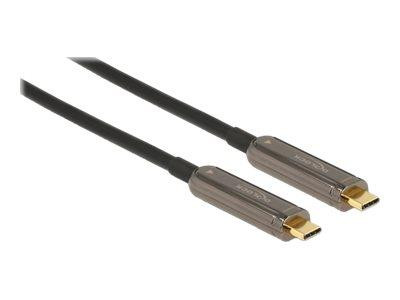 DELOCK Aktives Optisches USB-C Video Kabel 4K 60Hz 10m