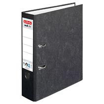Herlitz Ordner maX.file nature A4 8cm schwarz Wolkenmarmor