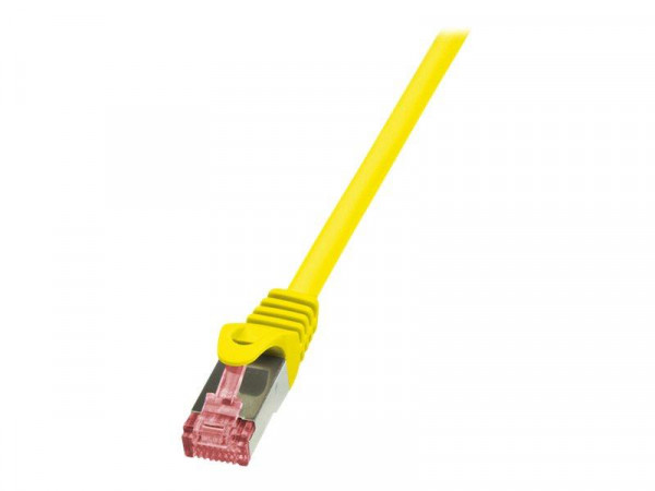 LogiLink CAT6 S/FTP Patchkabel AWG27 PIMF gelb 0,25m