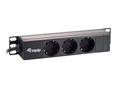 Equip Steckdosenleiste 10" 1U, 3fach franz. 250V max 3500W 