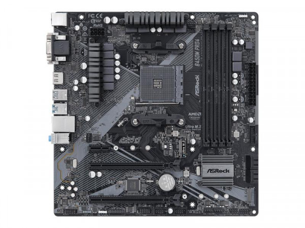 Mainboard ASRock B450M Pro4 R2.0 AM4 M-ATX D-Sub/HDMI/DVI