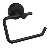 tesa MOON BLACK Toilettenpapierhalter matt inkl. Klebelösung