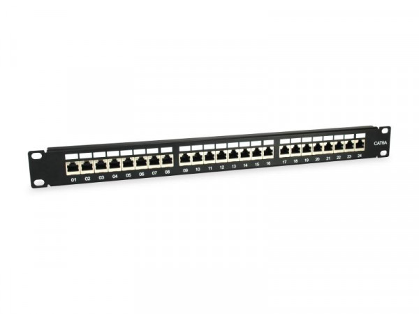 Equip Patchpanel 24x RJ45 Cat6A 19" 1HE schwarz 