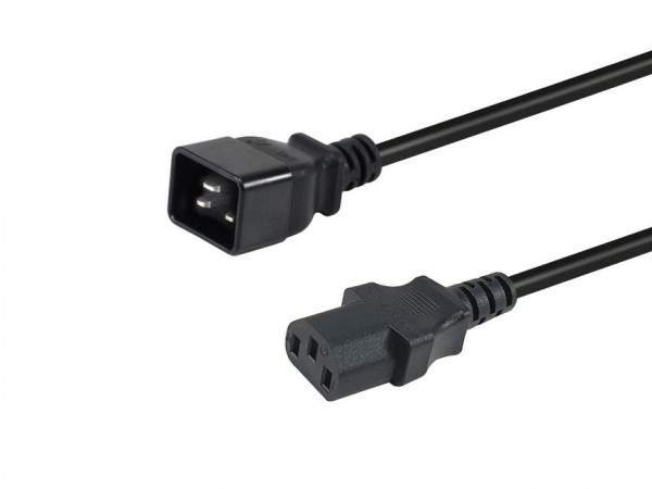 Equip Netzkabel Anschl. C20 -> C13 3.00m schwarz