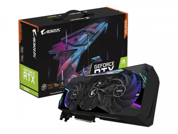 Gigabyte RTX3080 AORUS MASTER LHR 10GB GDDR6X 3xHDMI 3xDP