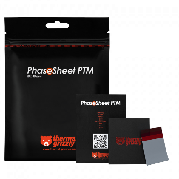 Wärmeleitpad Thermal Grizzly PhaseSheet PTM - 50x40mm