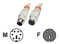 Lindy PS2 Kabel 1m m/f geschirmt Verlängerung vergosse