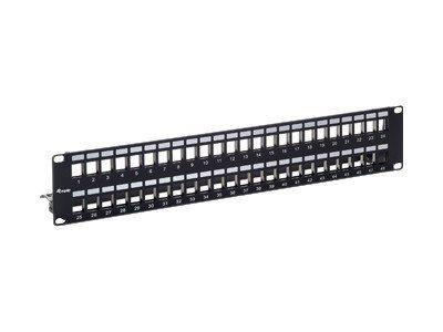 Equip Keystone Patchpanel Cat.6A 48 Port schwarz